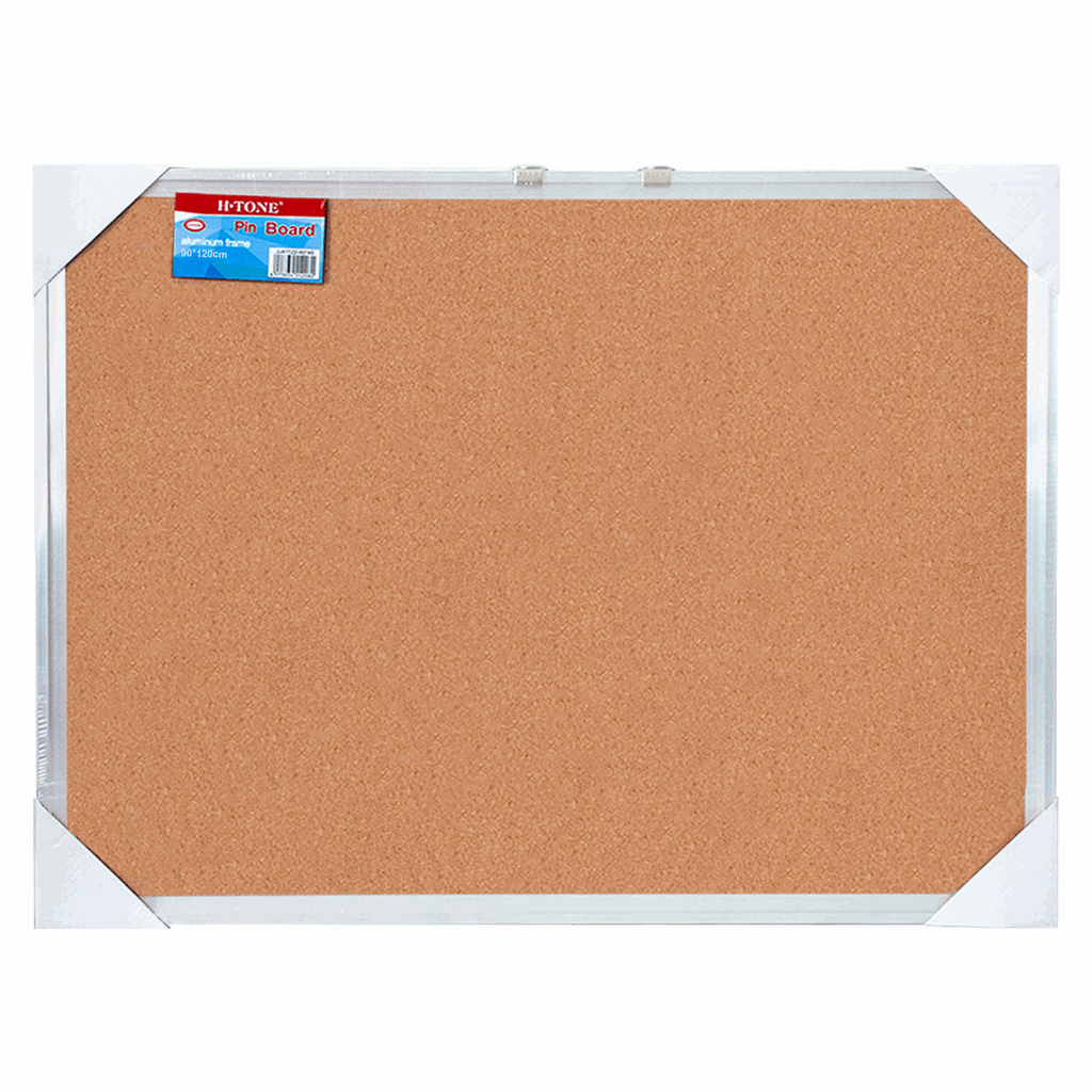 Дошка коркова 90х120 см, алюмінієва рамка H-Tone (JJ41122-4)